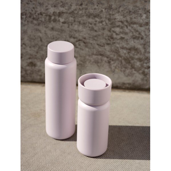 Šviesiai rožinės spalvos iš nerūdijančio plieno termo puodelis 650 ml Singles – Zone-image-1