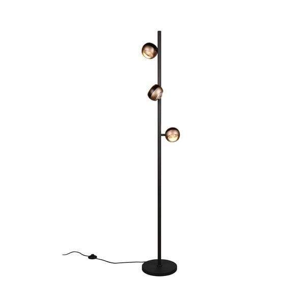 Juodos spalvos/bronzinės spalvos pastatomas šviestuvas LED (aukštis 150 cm) Orbit – Trio Select-image-3
