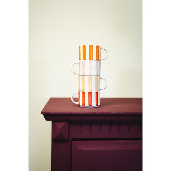 Baltos spalvos iš keramikos puodeliai 4 vnt. espreso 180 ml Franca – Leopold Vienna-image-3