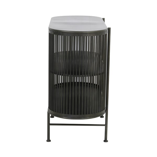 Juoda metalinė komoda 100x80 cm Yinthe - Light & Living-image-4