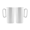 Iš akmens masės puodeliai baltos spalvos 2 vnt. 330 ml Fuori – Vialli Design