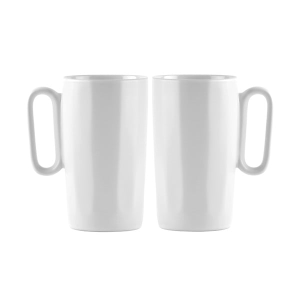 Iš akmens masės puodeliai baltos spalvos 2 vnt. 330 ml Fuori – Vialli Design