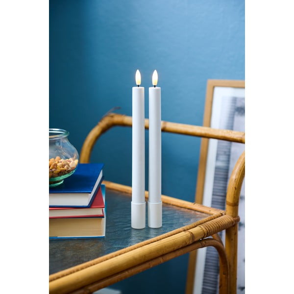 LED žvakės 2 vnt. (aukštis 25 cm) Sille Tall Rechargeable – Sirius-image-4