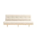 Iš lino sofa pilkos spalvos/smėlio spalvos 200 cm Lean – Karup Design