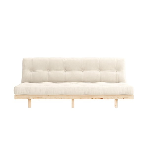 Iš lino sofa pilkos spalvos/smėlio spalvos 200 cm Lean – Karup Design