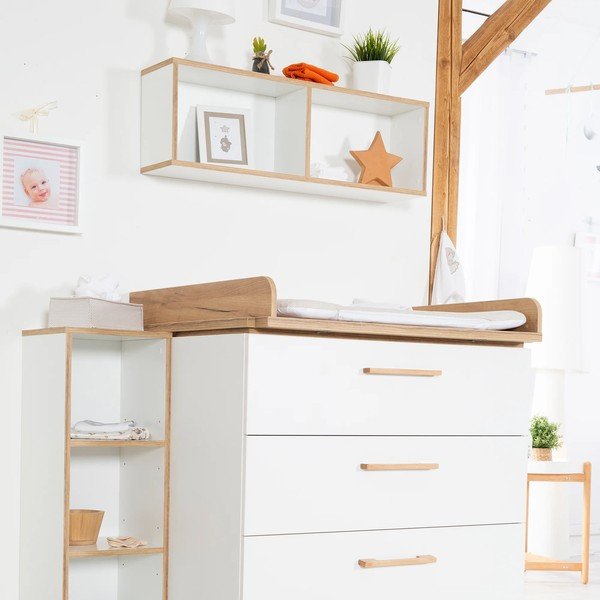 Vaikiška knygų lentyna baltos spalvos 90x29 cm Finn – Roba-image-3