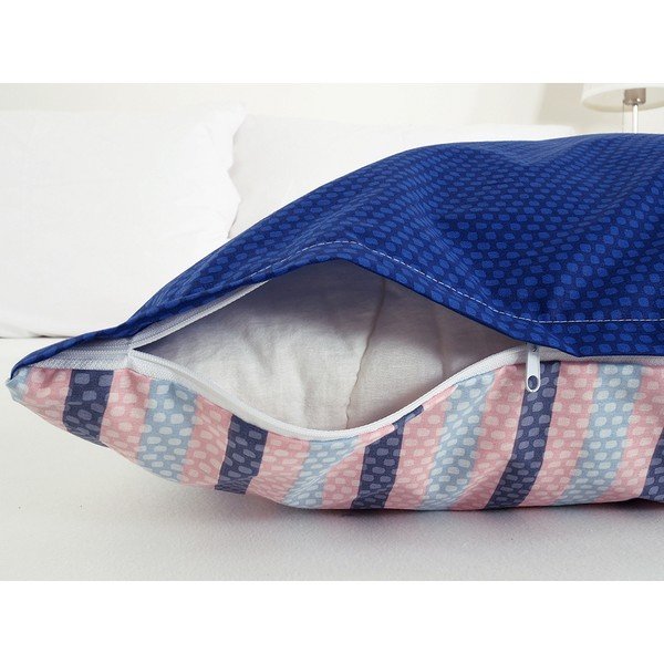 Viengulė patalynė mėlynos spalvos iš banguotos tekstūros 140x200 cm Top Class – B.E.S.-image-1