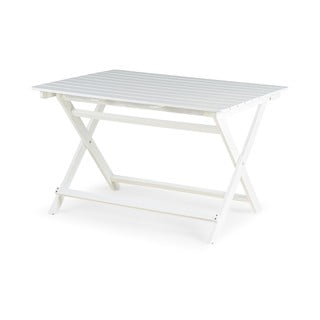 Baltas sodo stalas iš akacijos medienos Bonami Essentials Natur, 114 x 88 cm