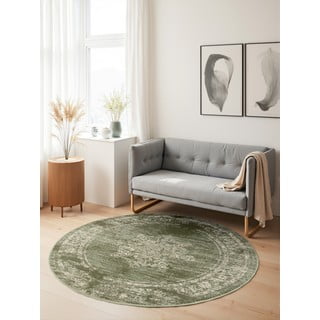 Žalios spalvos apvalios formos kilimas ø 160 cm Gloria Lydia – Hanse Home