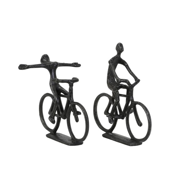 Iš metalo statulėlės 2 vnt. 22 cm Cyclists – Light & Living