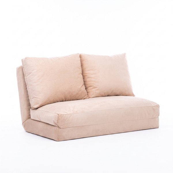 Sulankstoma sofa kreminės spalvos 120 cm Taida – Balcab Home