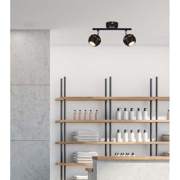 Lubinis šviestuvas juodos spalvos/auksinės spalvos 8x32 cm su metaliniu gaubtu Boni – Candellux Lighting-image-1