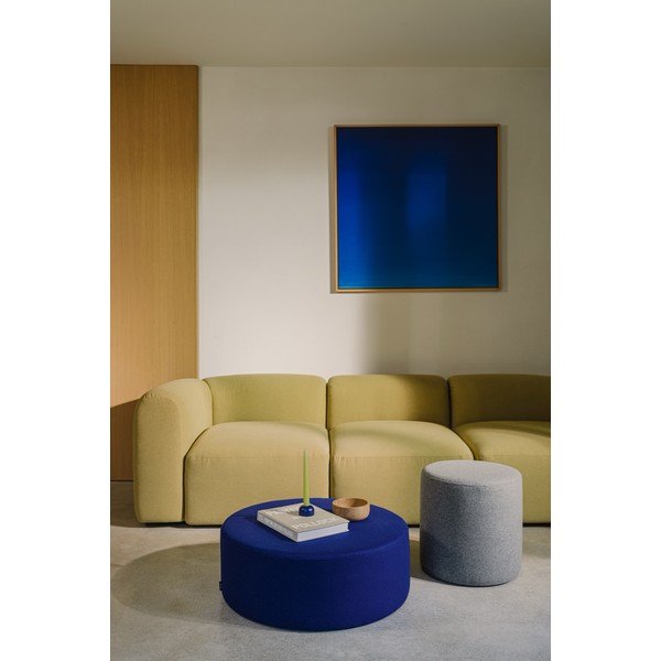 Mėlynos spalvos pufas iš vilnos Folk – noo.ma-image-2