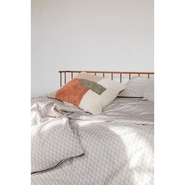 Iš satino medvilnės dvigulė/itin ilga patalynė smėlio spalvos 200x220 cm Mini – Mette Ditmer Denmark-image-3