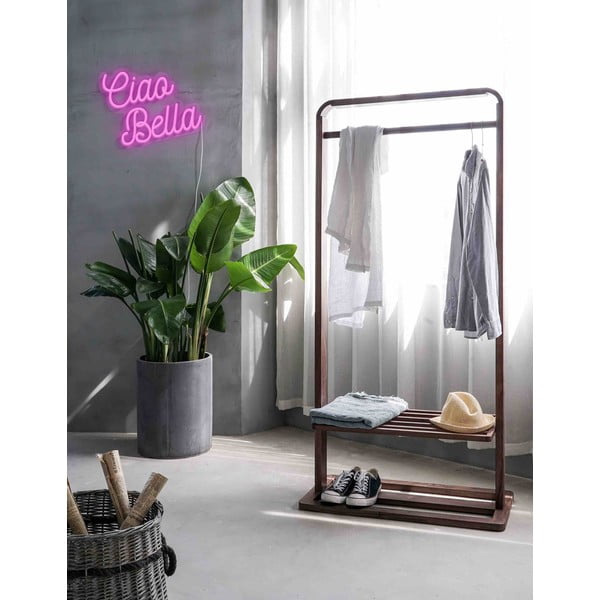 Rožinė sieninė šviečianti dekoracija Candy Shock Ciao Bella, 40 x 28,5 cm-image-1