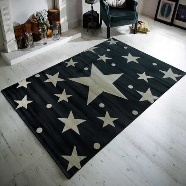 Vaikiškas kilimas Stars Sky Gris, 150 x 230 cm