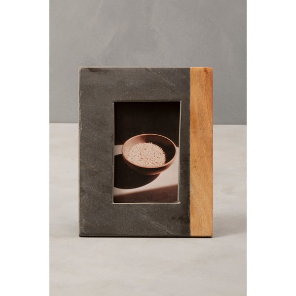 Rėmas iš akmens pilkos spalvos 18x23 cm Kata – Premier Housewares-image-1