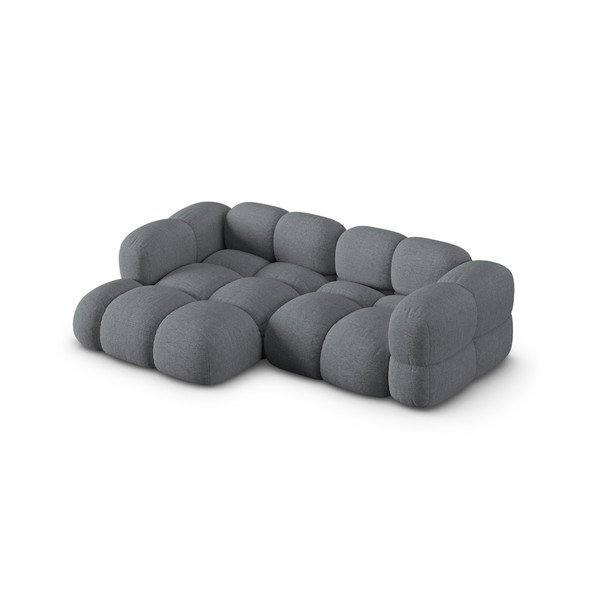 Pilkos spalvos kampinė sofa (su kairiuoju kampu/su gultu) Loretto – Cosmopolitan Design-image-2