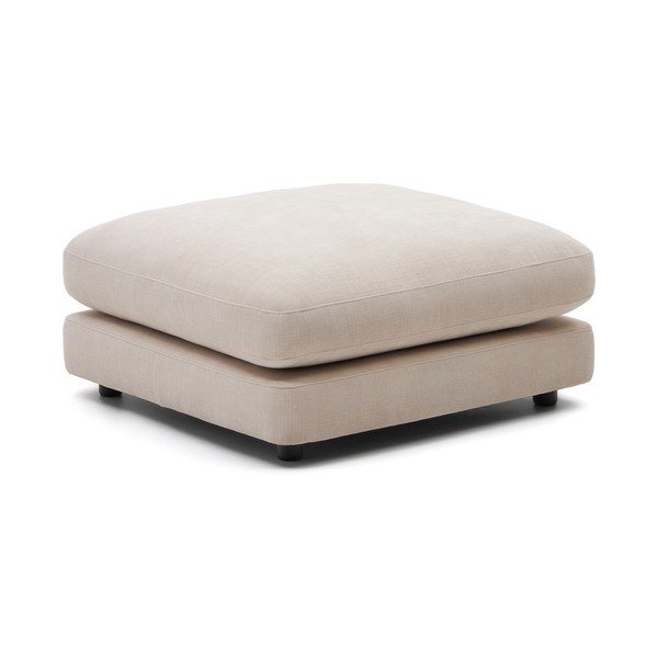 Smėlio spalvos taburetė iš šenilinio audinio Gala – Kave Home-image-2