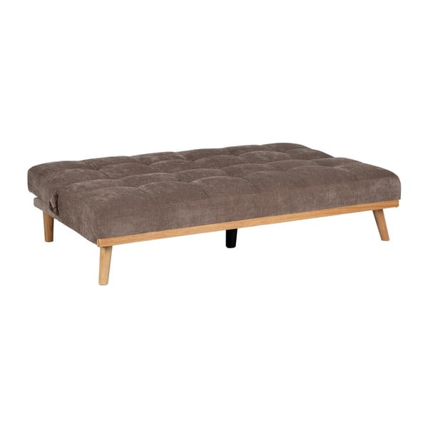 Rudos spalvos iš šenilinio audinio sulankstoma sofa 178 cm – Ixia-image-3