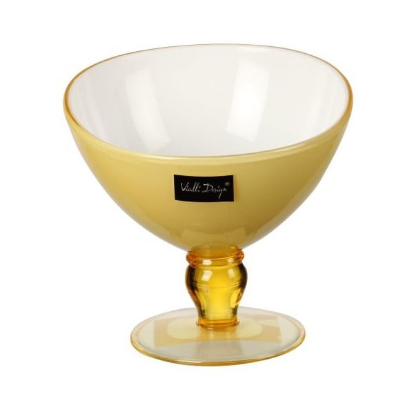 Šviesiai geltonas desertinis puodelis "Vialli Design Livio", 180 ml