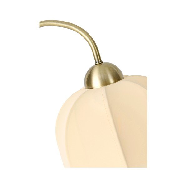 Baltos spalvos/juodos spalvos iš tekstilės pastatomas šviestuvas (aukštis 150 cm) Bell – Ellos Home-image-4