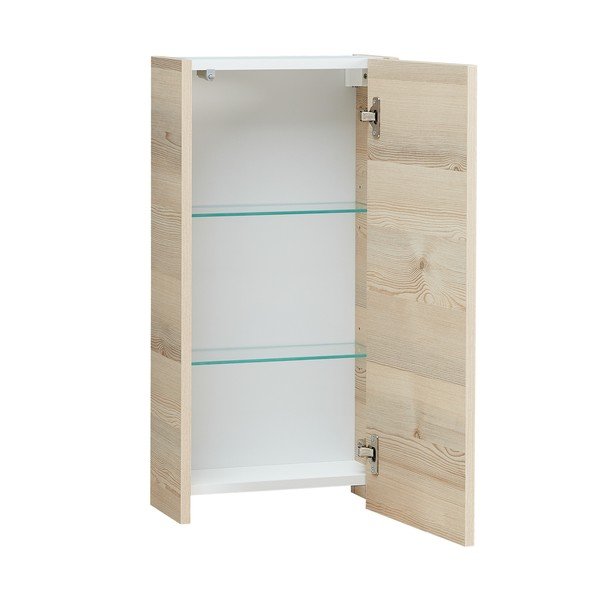 Natūralios spalvos pakabinama vonios daiktadėžė iš pušies 70x35 cm Quickset 393 – Pelipal-image-2