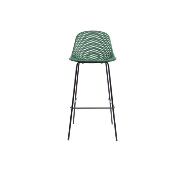 Tamsiai žalia "Leitmotiv" deimantinio tinklelio baro kėdė
