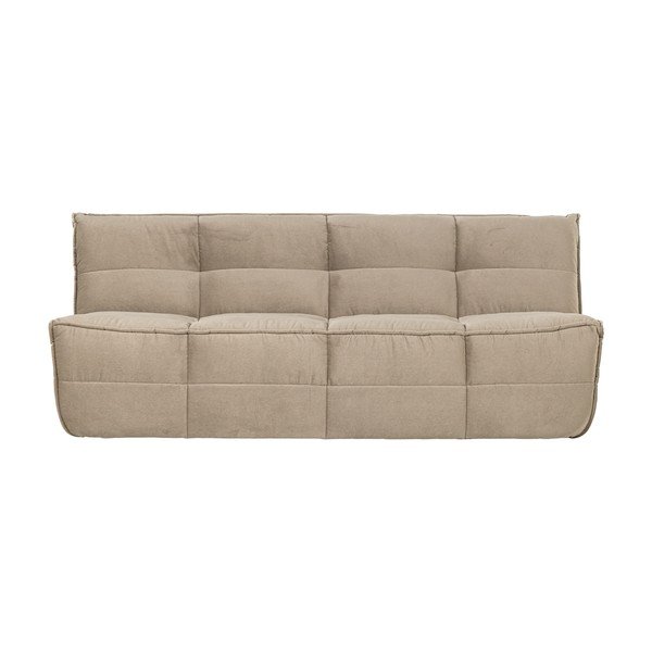 Smėlio spalvos sofa iš velveto 204 cm Cluster – vtwonen