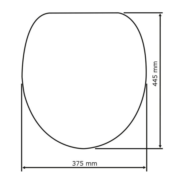Tamsiai pilka lengvai užsidaranti tualeto sėdynė Wenko Premium Ottana, 45,2 x 37,6 cm-image-3