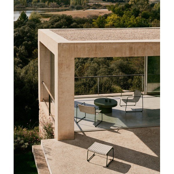 Iš betono apvalios formos sodo kavos staliukas ø 90 cm Aiguablava – Kave Home-image-3