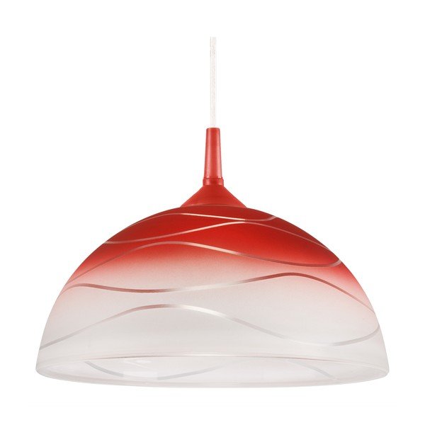 Kabantis šviestuvas raudonos spalvos ø 30 cm Sfera – LAMKUR-image-4