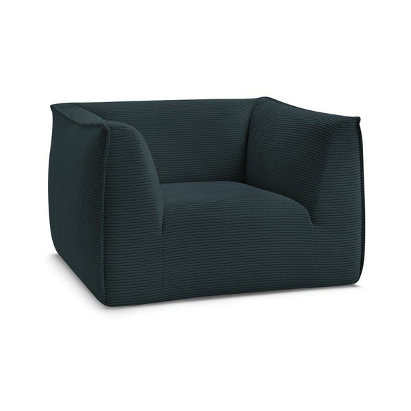 Tamsiai mėlynos spalvos krėslas iš kordinio velveto Giorgia – Bobochic Paris