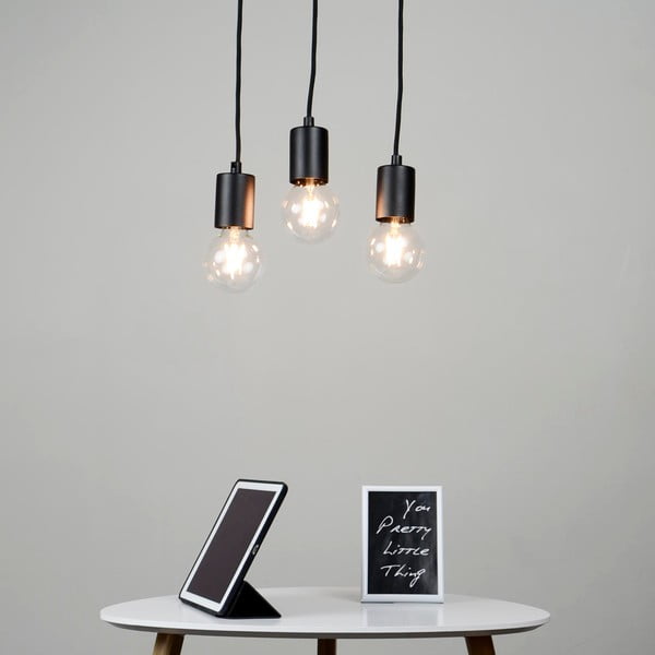 Juodas trijų šakų pakabinamas šviestuvas Sotto Luce Cero Basic-image-1