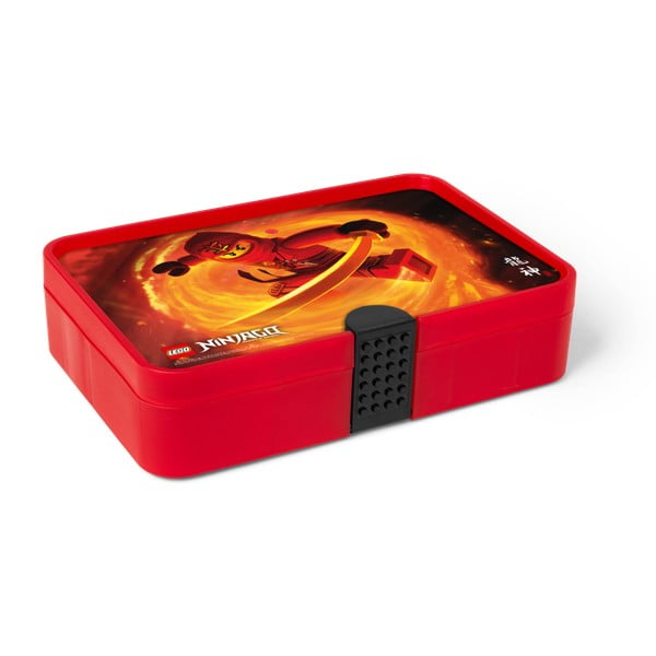 Raudona laikymo dėžutė su LEGO® Ninjago skyriais