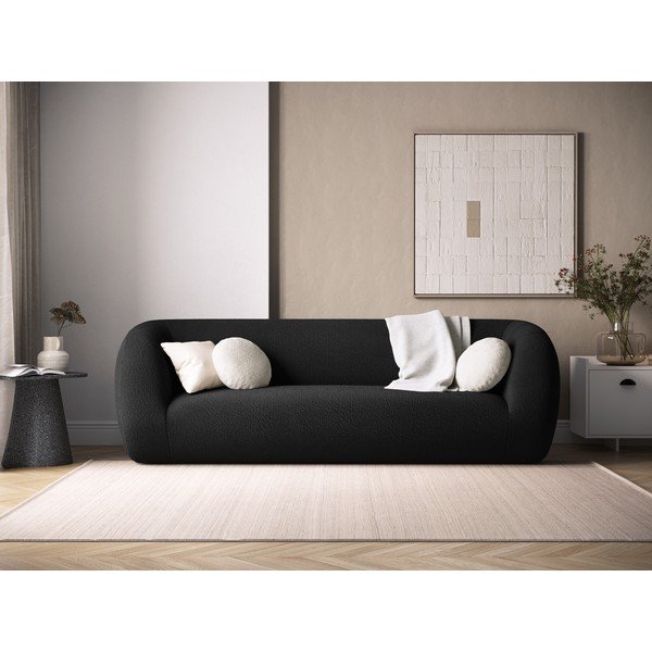 Sofa iš boucle tamsiai pilkos spalvos 230 cm Essen – Cosmopolitan Design-image-1