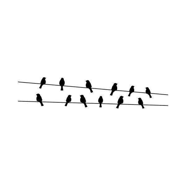 "Ambiance Birds on the Wire" lipdukas-image-1