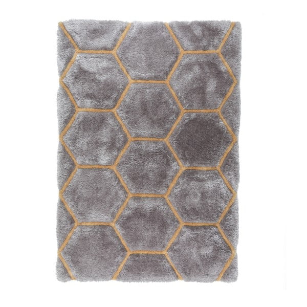 Pilkas kilimas Flair Rugs Honeycomb, 120 x 170 cm