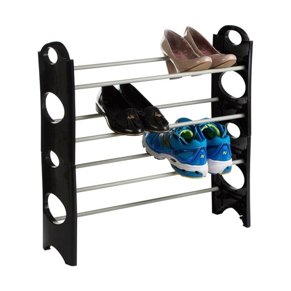 Iš metalo batų lentyna juodos spalvos/sidabrinės spalvos Tavia – Premier Housewares-image-2
