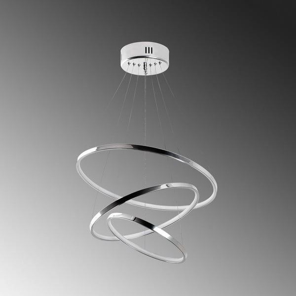 Kabantis šviestuvas sidabrinės spalvos LED ø 50 cm Simit – Opviq lights-image-3