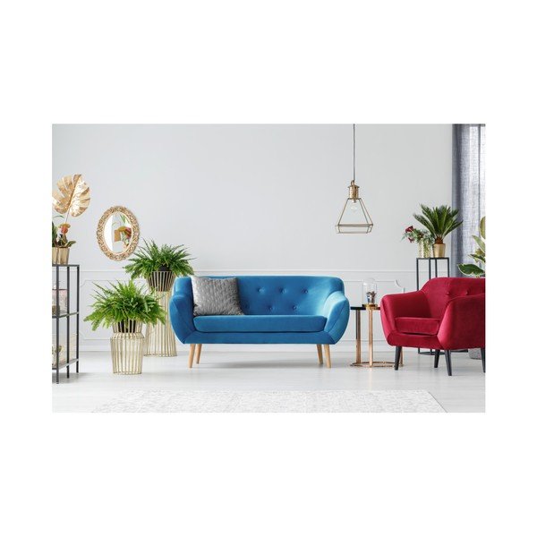 Mėlyna dvivietė sofa Mazzini Sofas Amelie-image-2