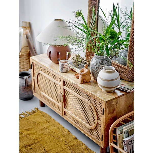 Iš mango masyvo žema šoninė spintelė natūralios spalvos 90x54 cm Pablo – Bloomingville-image-1