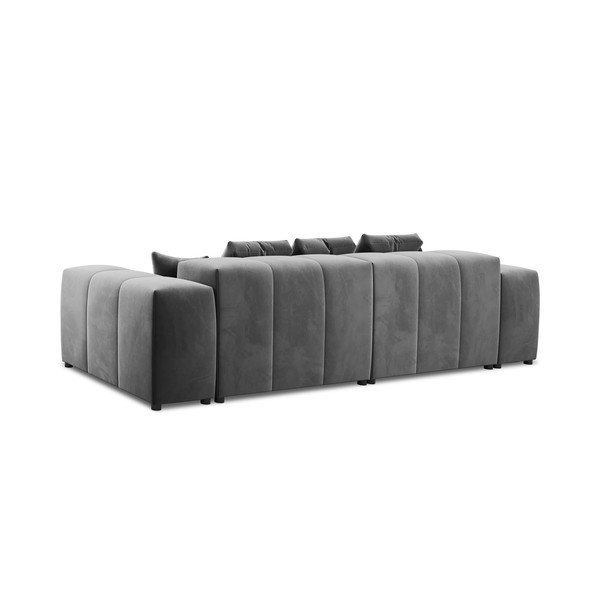 Pilka aksominė sofa 320 cm Rome Velvet - Cosmopolitan Design-image-4