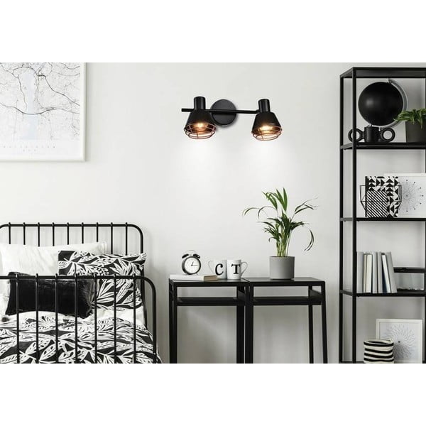 Juodo metalo sieninis šviestuvas Neria - Candellux Lighting-image-1