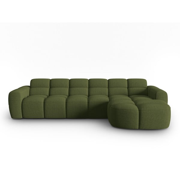 Kampinė sofa žalios spalvos Lisa – Micadoni Home