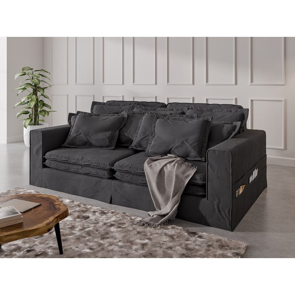 Antracito spalvos sofa 236 cm Nora – Ropez-image-3