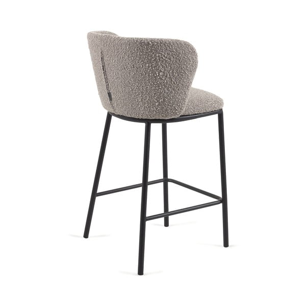 Baro taburėtės pilkos spalvos 2 vnt. (sėdynės aukštis 65 cm) Ciselia – Kave Home-image-4