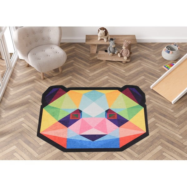 Skalbiamas vaikiškas kilimas ø120 cm Rainbow Panda – Vitaus-image-1