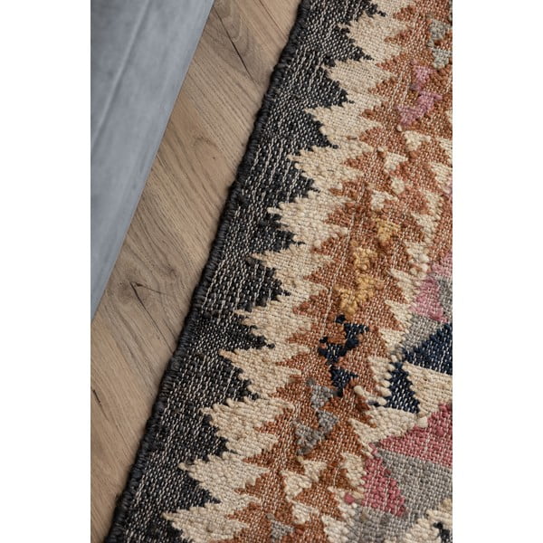 Rankų darbo pilkos spalvos iš džiuto kilimas 120x170 cm Roya Parsa – Elle Decoration-image-4