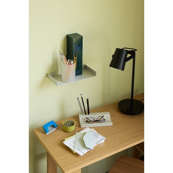 Šviesiai pilkos spalvos iš metalo sieninė lentyna 30 cm Sheets – Hübsch-image-1